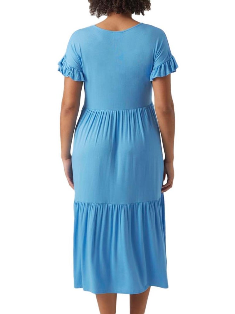Mamalicious Helen voedingsjurk blauw voor dames Blauw - Kiabi