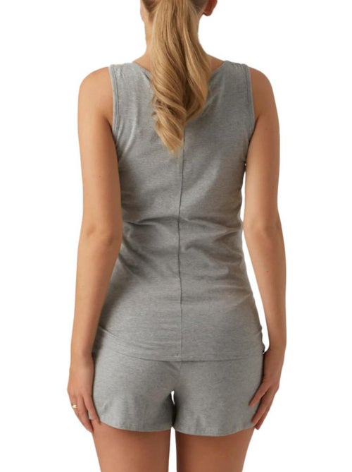 Mamalicious Helene Dames Pyjama Grijs - Kiabi Mamalicious Helene Dames Pyjama Grijs - Kiabi