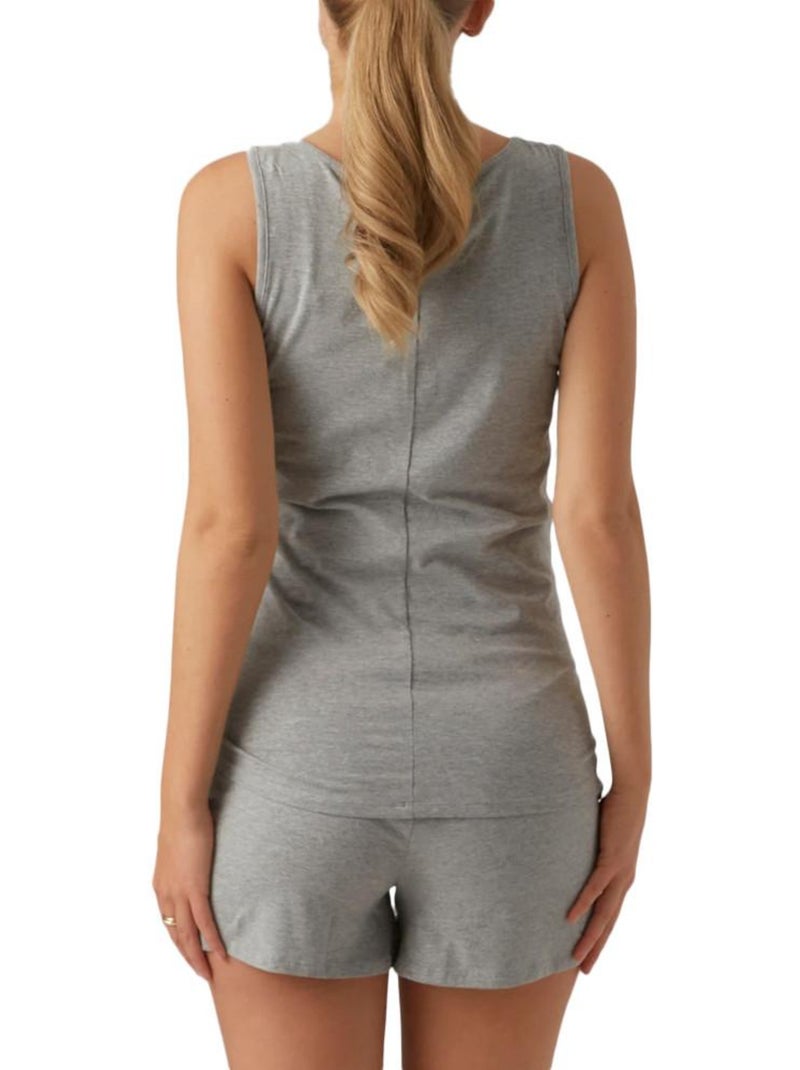 Mamalicious Helene Dames Pyjama Grijs Zilvergrijs - Kiabi