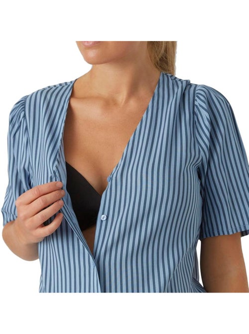 Mamalicious Jasmin Zwangerschapspyjama Blauw voor Dames - Kiabi Mamalicious Jasmin Zwangerschapspyjama Blauw voor Dames - Kiabi