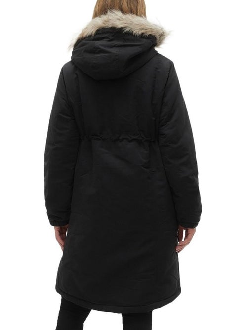 Mamalicious Jessi Zwarte Parka voor Dames - Kiabi Mamalicious Jessi Zwarte Parka voor Dames - Kiabi