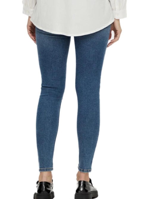 Mamalicious Lamy Dames Skinny Jeans - Blauw - Kiabi Mamalicious Lamy Dames Skinny Jeans - Blauw - Kiabi