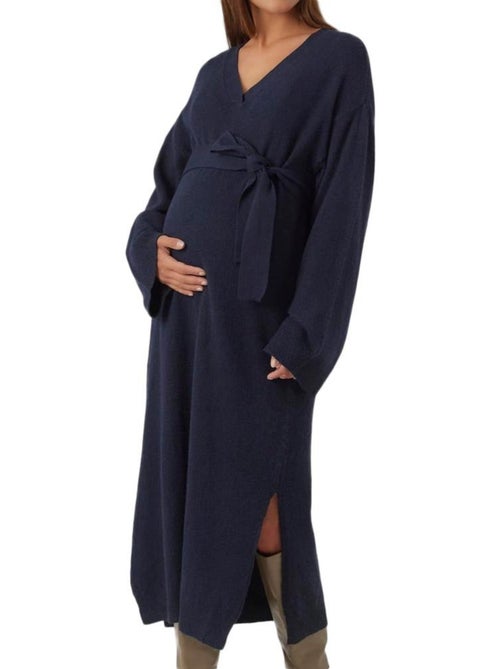 Mamalicious Lannie Zwangerschapsjurk Marineblauw voor Dames - Kiabi Mamalicious Lannie Zwangerschapsjurk Marineblauw voor Dames - Kiabi