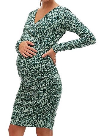 Mamalicious lebba zwangerschapsjurk groen voor dames