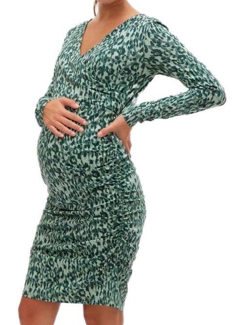Mamalicious Lebba Zwangerschapsjurk Groen voor Dames - Kiabi Mamalicious Lebba Zwangerschapsjurk Groen voor Dames - Kiabi