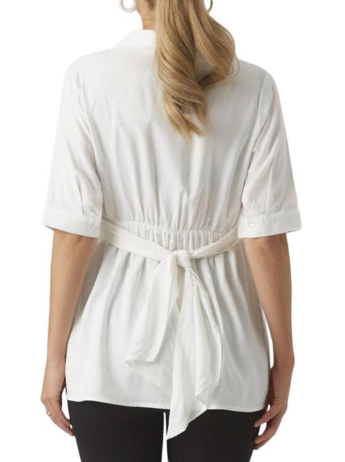 Mamalicious Leline Witte Damesblouse - Kiabi Mamalicious Leline Witte Damesblouse - Kiabi