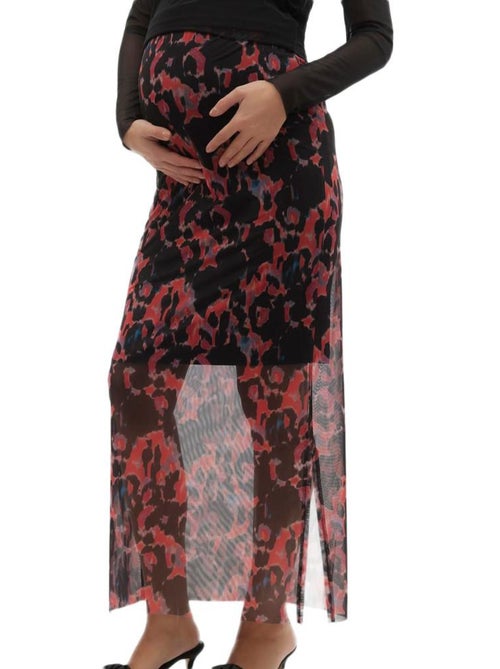 Mamalicious Lella Zwart/Rood Zwangerschapsrok Dames - Kiabi Mamalicious Lella Zwart/Rood Zwangerschapsrok Dames - Kiabi