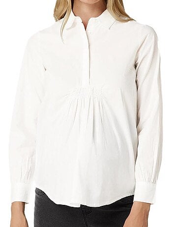 Mamalicious leticia witte damesblouse