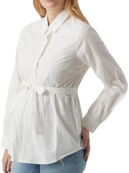 Mamalicious Leticia Zwangerschapsblouse Wit - Kiabi Mamalicious Leticia Zwangerschapsblouse Wit - Kiabi
