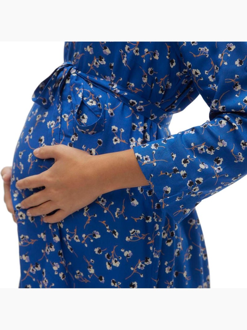 Mamalicious Levie Blauwe Tuniek voor Dames Blauw - Kiabi