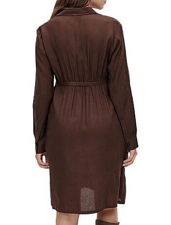 Mamalicious lia zwangerschapsjurk bruin