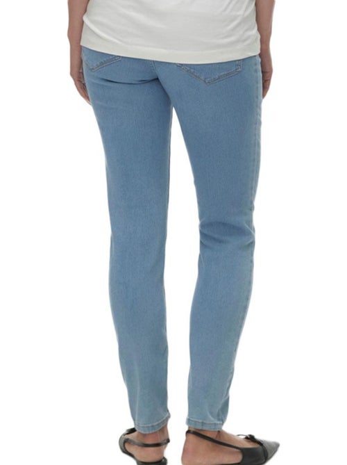Mamalicious Lichtblauwe Skinny Jeans voor Dames met Destroyed Look - Kiabi Mamalicious Lichtblauwe Skinny Jeans voor Dames met Destroyed Look - Kiabi