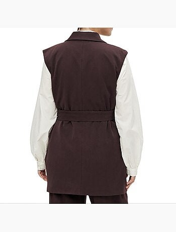 Mamalicious lora damesvest bruin - comfortabel zwangerschapsvest