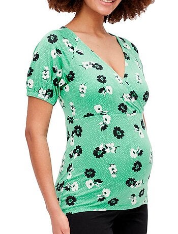 Mamalicious lovely zwangerschap t-shirt groen voor dames