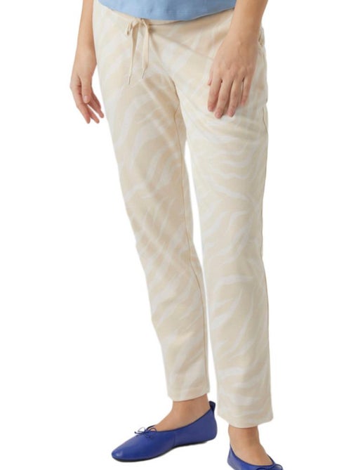 Mamalicious Lyates Beige Dames Zwangerschapspantalon - Kiabi Mamalicious Lyates Beige Dames Zwangerschapspantalon - Kiabi