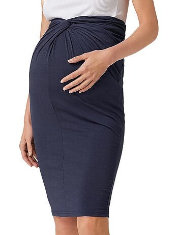 Mamalicious macy marineblauwe zwangerschapsrok voor dames