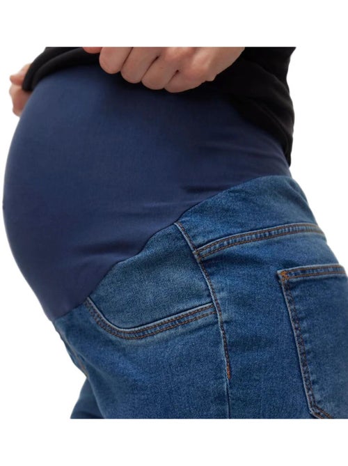 Mamalicious Mecho Blauwe Skinny Zwangerschapsjeans voor Dames - Kiabi Mamalicious Mecho Blauwe Skinny Zwangerschapsjeans voor Dames - Kiabi