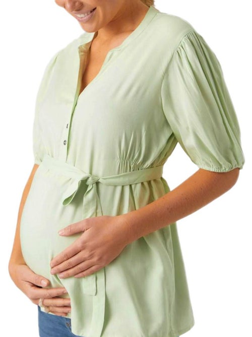 Mamalicious Mercy Lia Zwangerschapsblouse Groen voor Dames - Kiabi Mamalicious Mercy Lia Zwangerschapsblouse Groen voor Dames - Kiabi