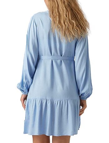 Mamalicious mercy zwangerschapsjurk blauw voor dames