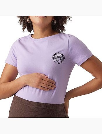 Mamalicious meryl mauve t-shirt voor dames