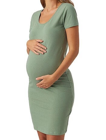 Mamalicious mia zwangerschapsjurk groen voor dames