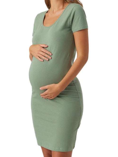 Mamalicious mia zwangerschapsjurk groen voor dames - Kiabi Mamalicious mia zwangerschapsjurk groen voor dames - Kiabi