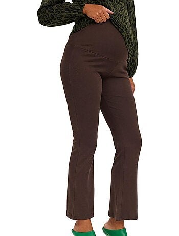 Mamalicious mila dames bruine zwangerschapsbroek