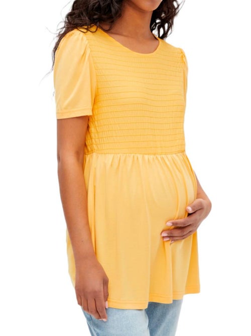 Mamalicious Mlina Zwangerschapsblouse Geel voor Dames - Kiabi Mamalicious Mlina Zwangerschapsblouse Geel voor Dames - Kiabi
