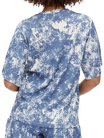 Mamalicious mlstine dames t-shirt blauw/wit