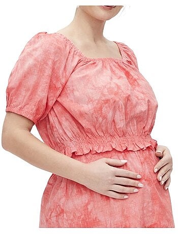 Mamalicious mya positietop met rozenprint