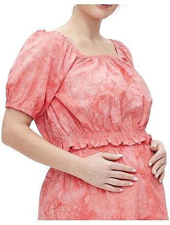 Mamalicious mya positietop met rozenprint