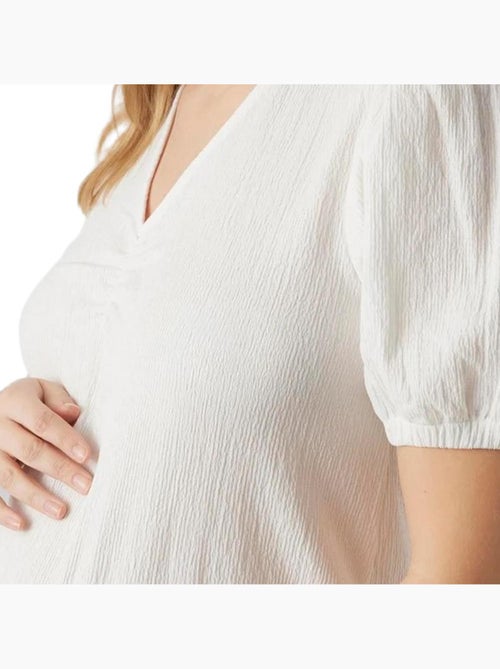 Mamalicious Mylah Zwangerschapsjurk Wit - Kiabi Mamalicious Mylah Zwangerschapsjurk Wit - Kiabi
