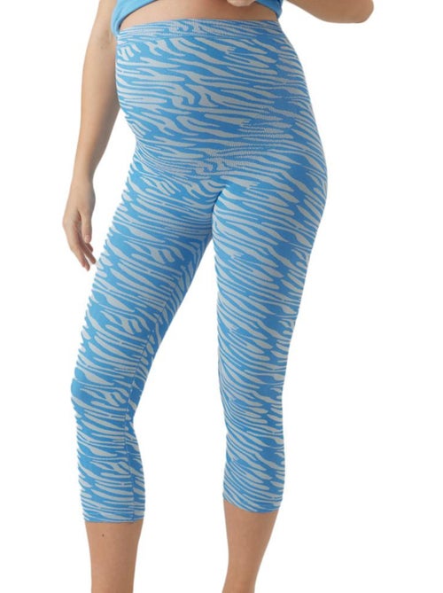 Mamalicious Nava Dames Legging Blauw - Kiabi Mamalicious Nava Dames Legging Blauw - Kiabi