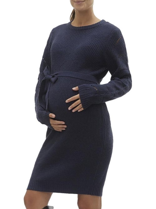 Mamalicious Newlina Zwangerschapsjurk Marineblauw - Kiabi Mamalicious Newlina Zwangerschapsjurk Marineblauw - Kiabi