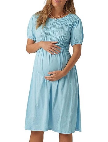 Mamalicious pannie zwangerschapsjurk blauw voor dames