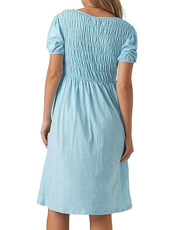 Mamalicious pannie zwangerschapsjurk blauw voor dames