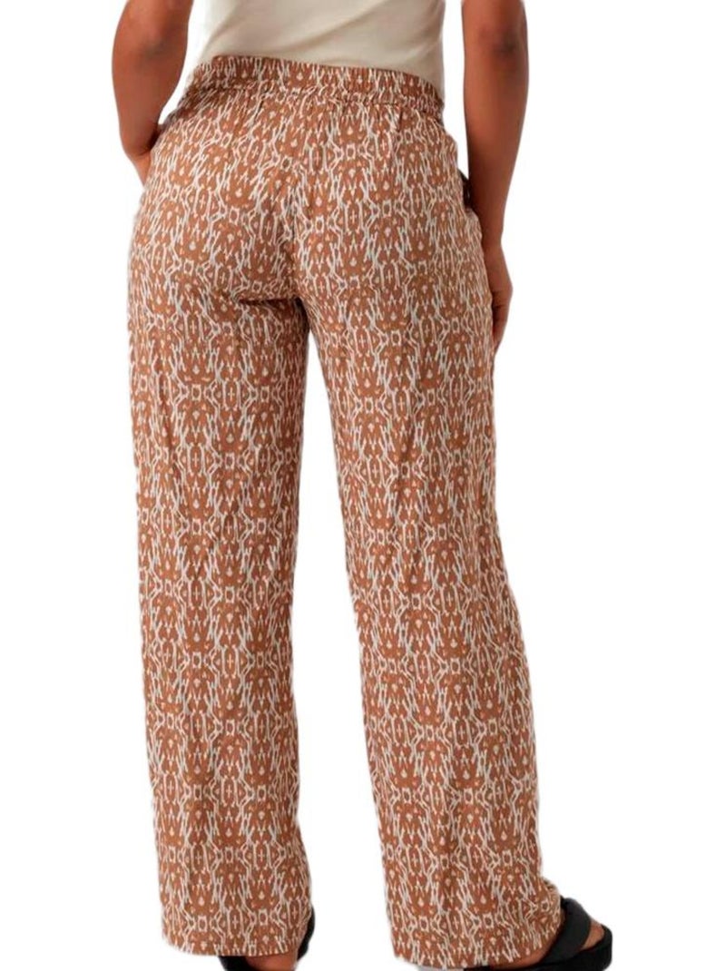 Mamalicious Rita Dames Broek Wit/Bruin Cappuccinobruin - Kiabi