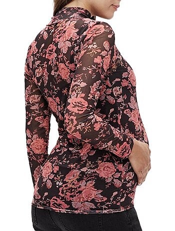 Mamalicious sharon zwart/rood dames top