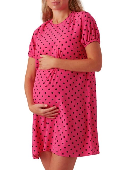 Mamalicious Sissel Roze Zwangerschapsjurk voor Dames - Kiabi Mamalicious Sissel Roze Zwangerschapsjurk voor Dames - Kiabi
