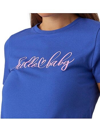 Mamalicious somya dames t-shirt blauw