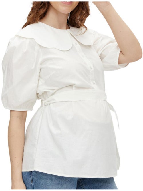 Mamalicious Tora Witte Damesblouse - Kiabi Mamalicious Tora Witte Damesblouse - Kiabi