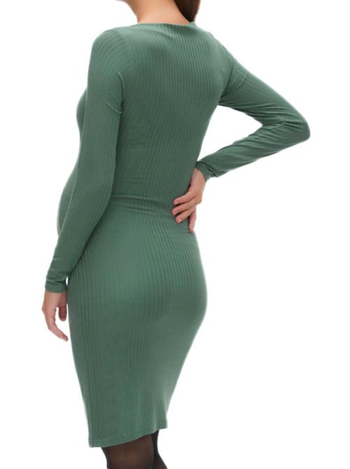 Mamalicious Trinity Zwangerschapsjurk Groen voor Dames - Kiabi Mamalicious Trinity Zwangerschapsjurk Groen voor Dames - Kiabi