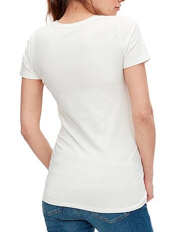 Mamalicious welcome wit t-shirt voor dames