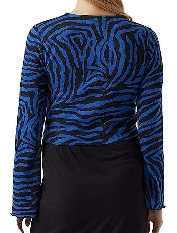 Mamalicious zille zwart/blauw zwangerschap t-shirt voor dames