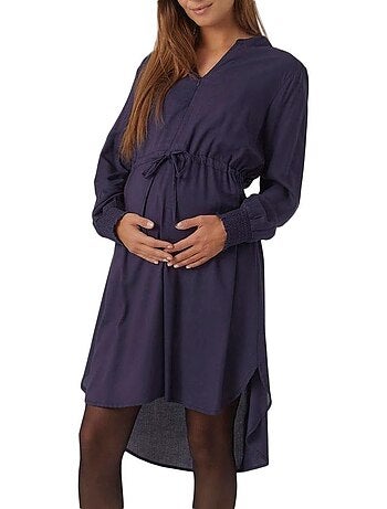 Mamalicious zion zwangerschapsjurk marineblauw