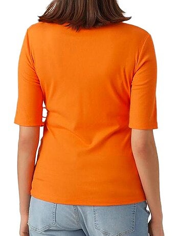 Mamalicious zwangerschap t-shirt dames oranje - comfortabel & stijlvol