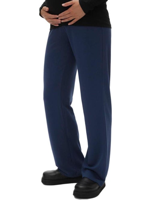 Mamalicious Zwangerschapsbroek Marineblauw Dames Wide Leg - Kiabi Mamalicious Zwangerschapsbroek Marineblauw Dames Wide Leg - Kiabi