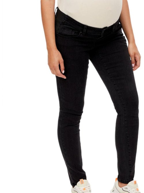 Mamalicious Zwarte Slim Fit Zwangerschapsjeans met Elastiek - Kiabi Mamalicious Zwarte Slim Fit Zwangerschapsjeans met Elastiek - Kiabi