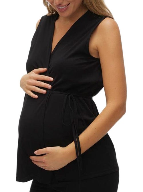 Mamalicious Zwarte Zwangerschapsblouse voor Dames - Kiabi Mamalicious Zwarte Zwangerschapsblouse voor Dames - Kiabi
