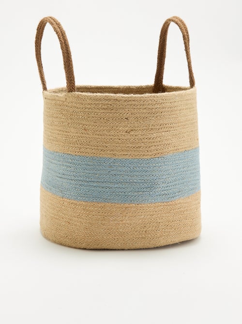 Mand van jute met draaghengsels - Kiabi Mand van jute met draaghengsels - Kiabi